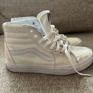 White high top Vans